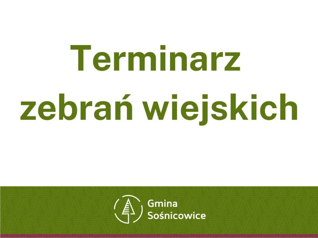 Terminarz zebrań wiejskich